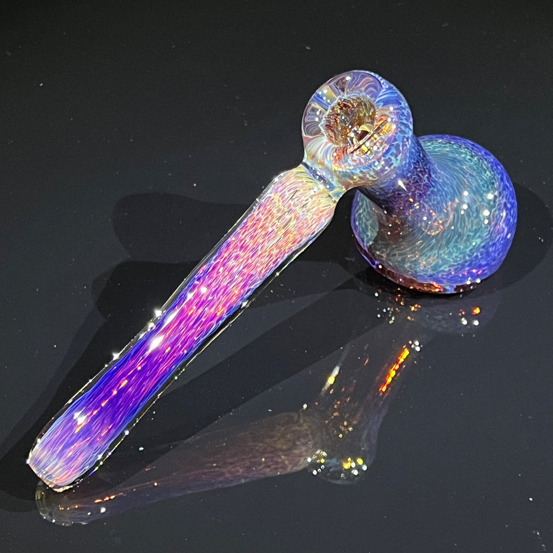 Thick Purple Hammer Bubbler Glass Pipe Chuck Glass