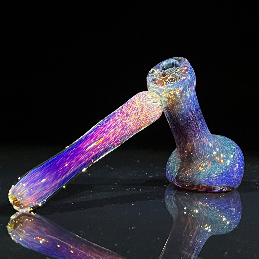 Thick Purple Hammer Bubbler Glass Pipe Chuck Glass