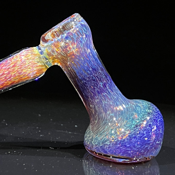 Thick Purple Hammer Bubbler Glass Pipe Chuck Glass