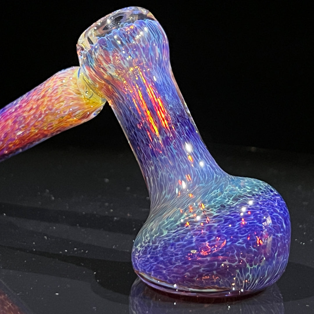 Thick Purple Hammer Bubbler Glass Pipe Chuck Glass