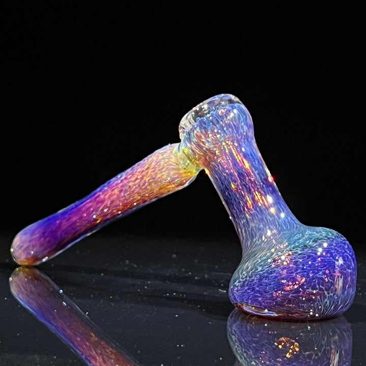 Thick Purple Hammer Bubbler Glass Pipe Chuck Glass