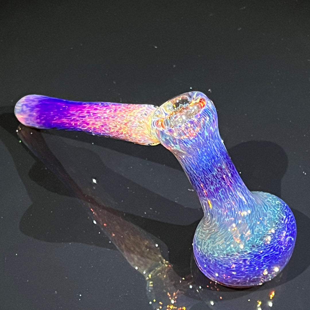 Thick Purple Hammer Bubbler Glass Pipe Chuck Glass