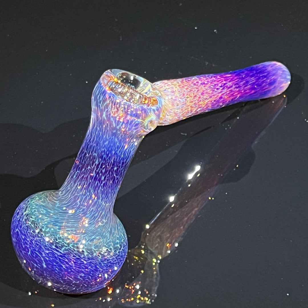 Thick Purple Hammer Bubbler Glass Pipe Chuck Glass