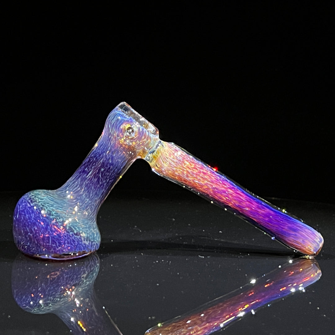 Thick Purple Hammer Bubbler Glass Pipe Chuck Glass