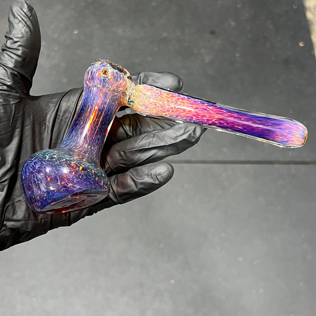 Thick Purple Hammer Bubbler Glass Pipe Chuck Glass