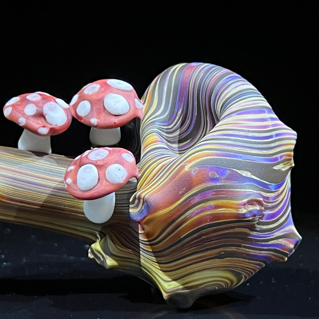 Woodgrain Mushroom Gandalf Pipe Glass Pipe Wazoo Glass