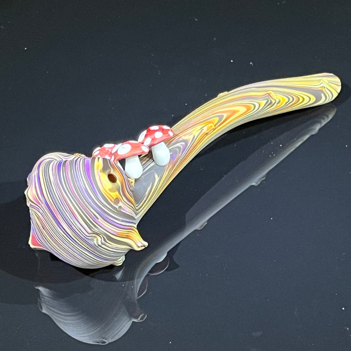 Woodgrain Mushroom Gandalf Pipe Glass Pipe Wazoo Glass