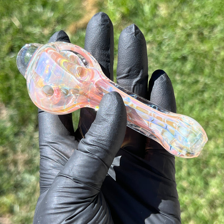 Coil I.O. Fumed Spoon Glass Pipe Schutz Glass   