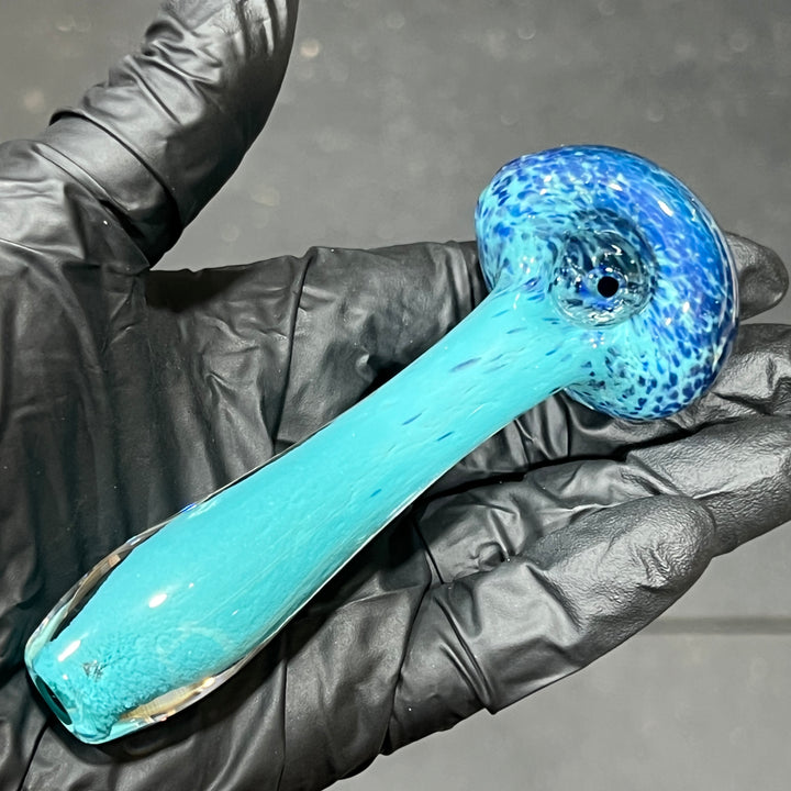 Blue Frit Pipe Glass Pipe Beezy Glass