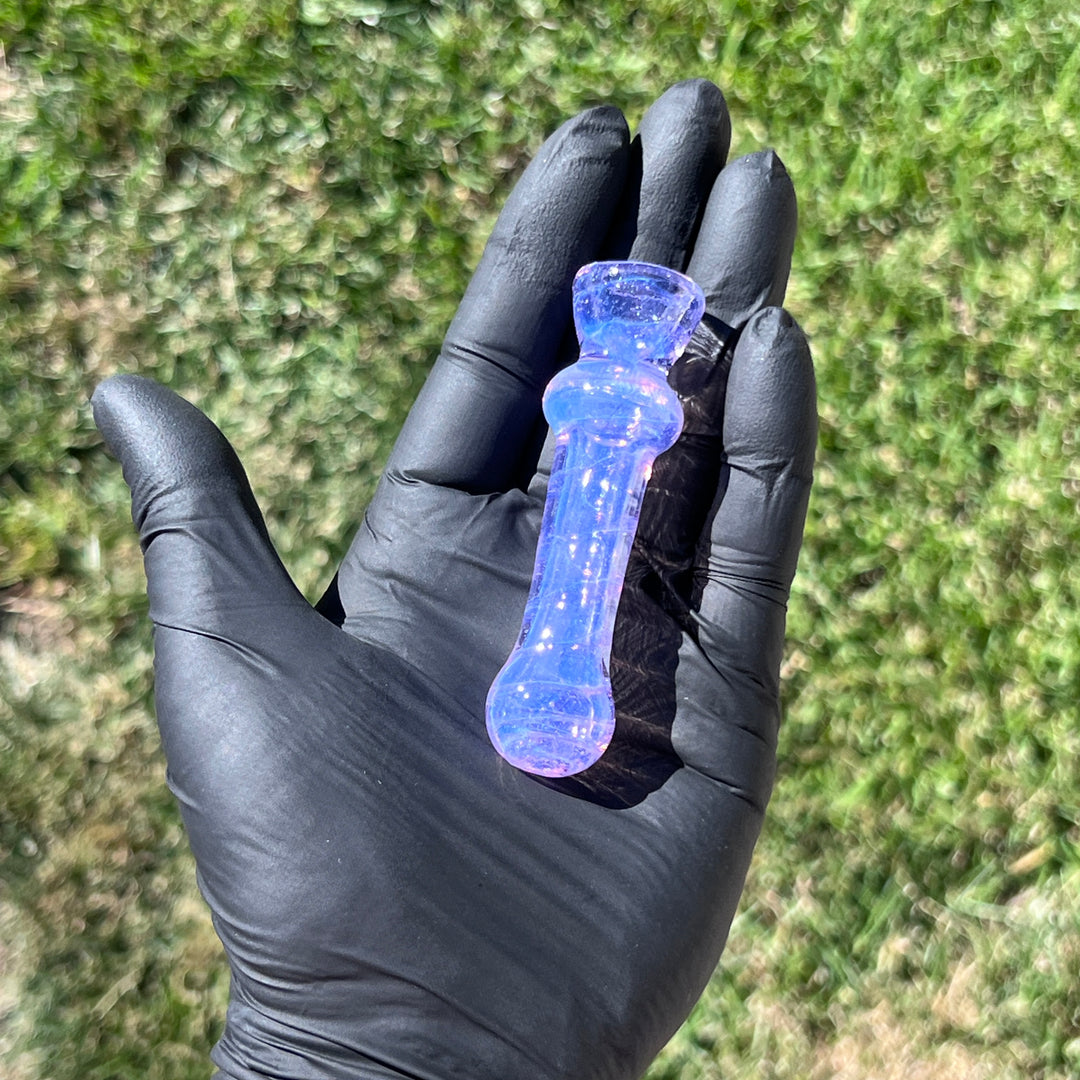 Purple Slyme Coil Chillum Glass Pipe Schutz Glass   