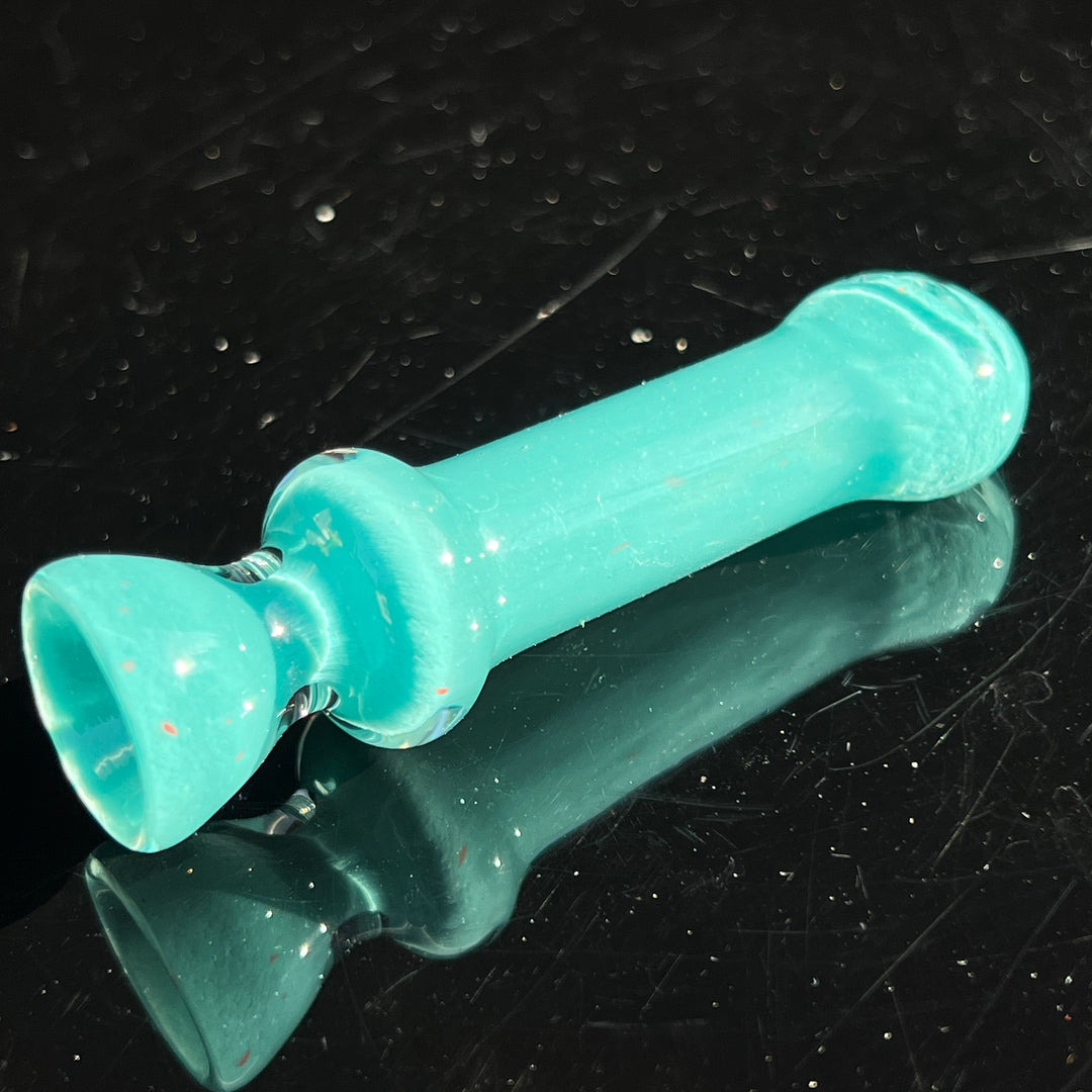 Seaside Turquoise Chillum Glass Pipe Schutz Glass   