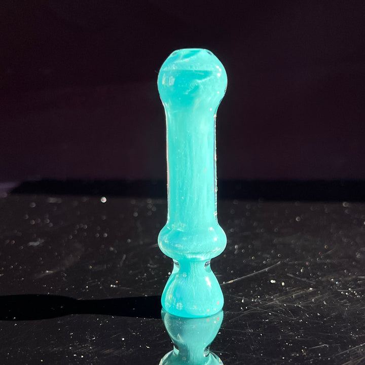 Seaside Turquoise Chillum Glass Pipe Schutz Glass   