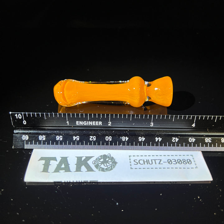 Juicy Tangerine Chillum Glass Pipe Schutz Glass   