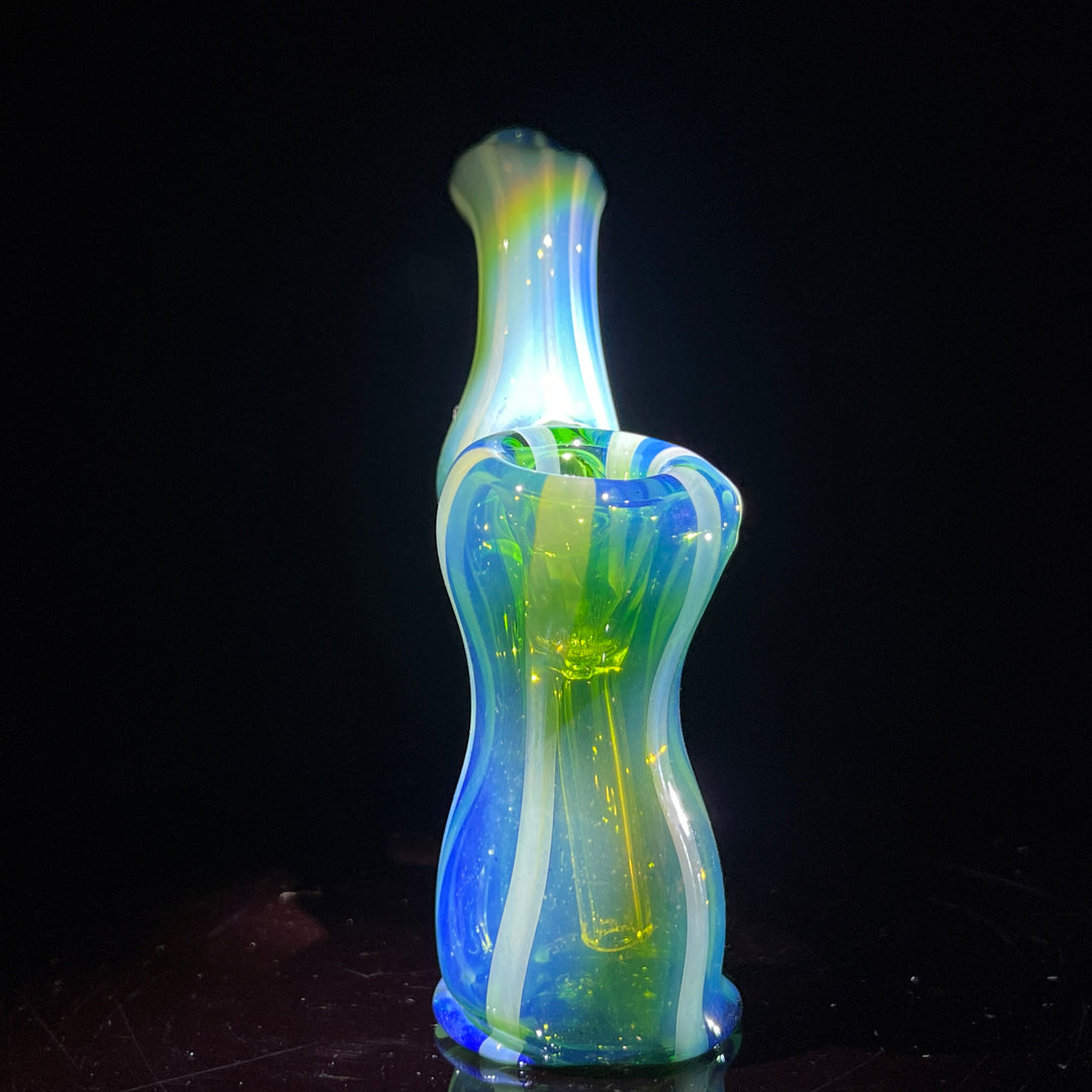 Fumed Bubbler Glass Pipe Mary Jane's Glass   