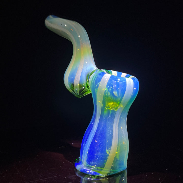 Fumed Bubbler Glass Pipe Mary Jane's Glass   