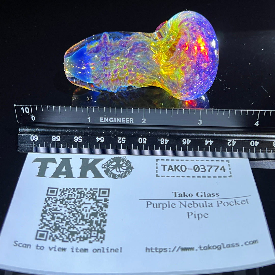 Purple Nebula Pocket Pipe Glass Pipe Tako Glass   