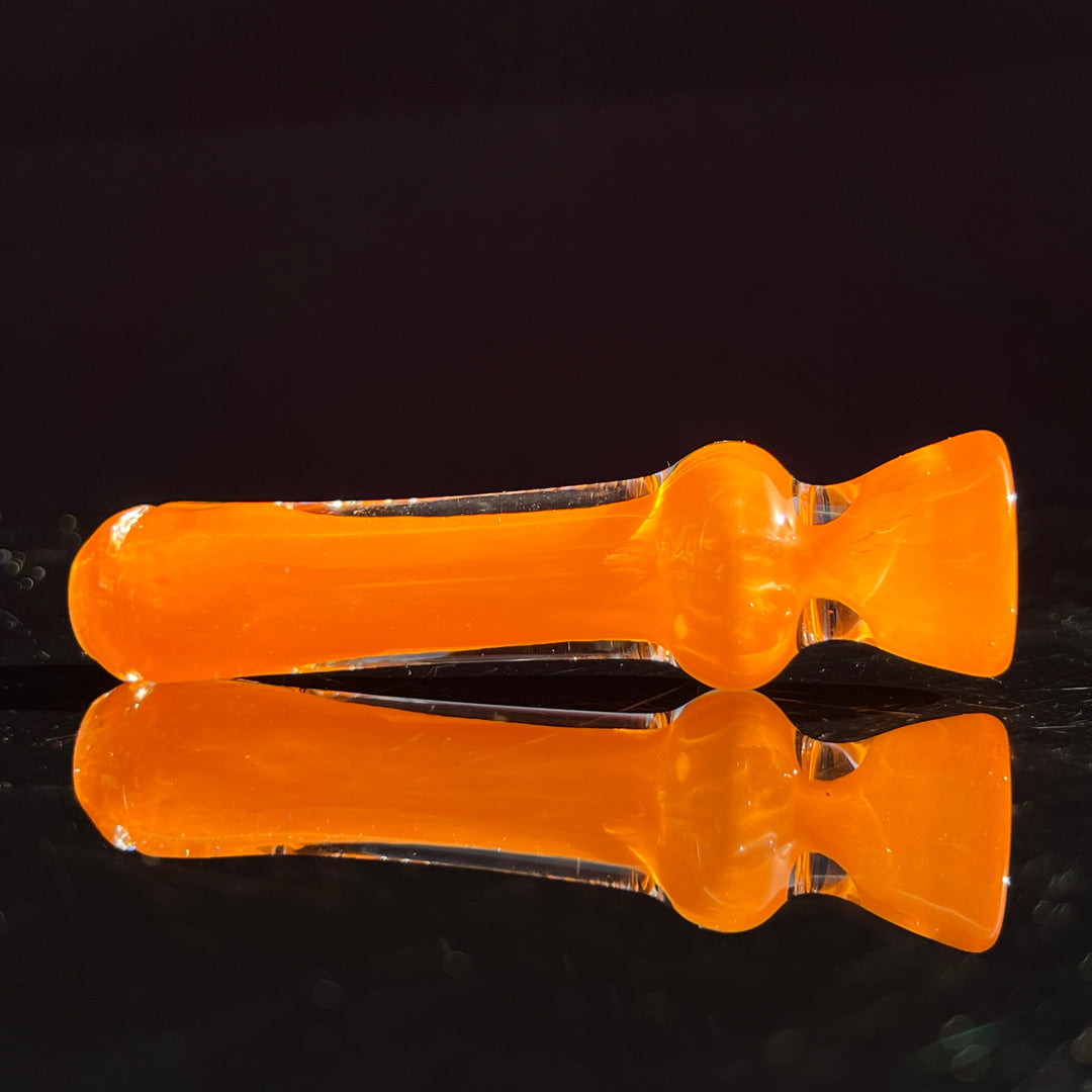 Juicy Tangerine Chillum Glass Pipe Schutz Glass   