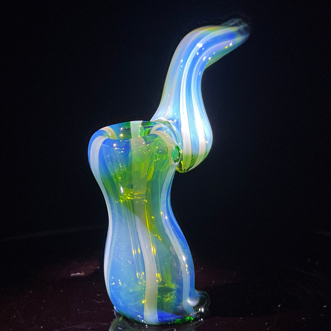 Fumed Bubbler Glass Pipe Mary Jane's Glass   