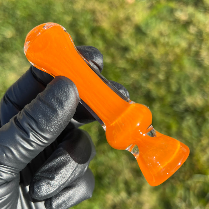 Juicy Tangerine Chillum Glass Pipe Schutz Glass   