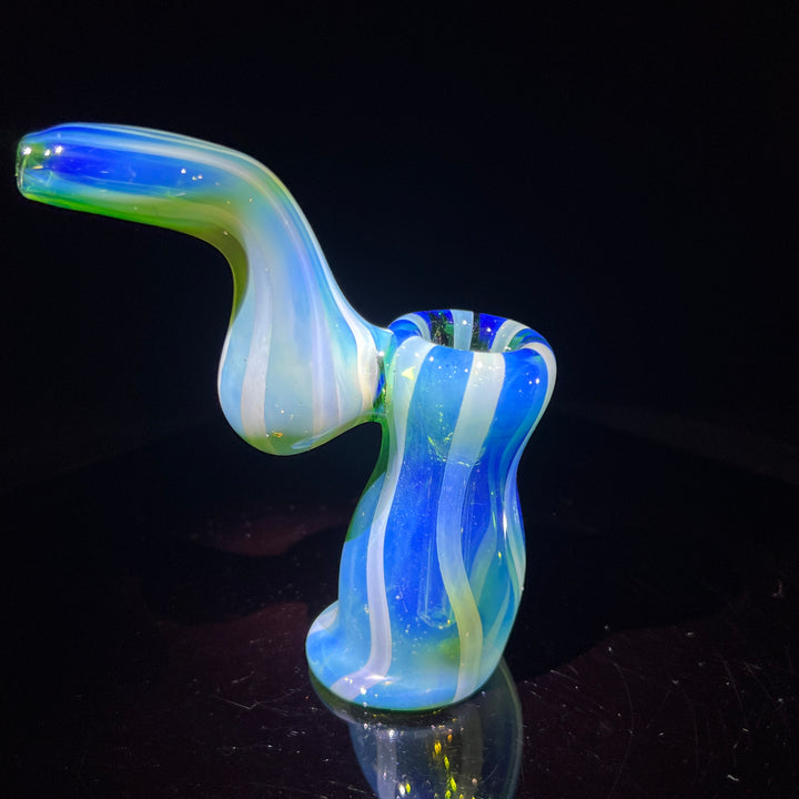 Fumed Bubbler Glass Pipe Mary Jane's Glass   