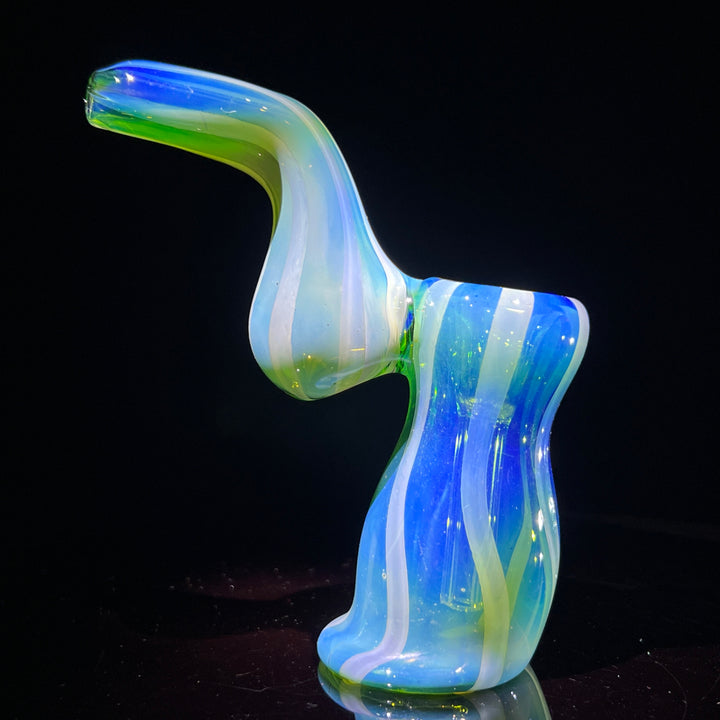 Fumed Bubbler Glass Pipe Mary Jane's Glass   