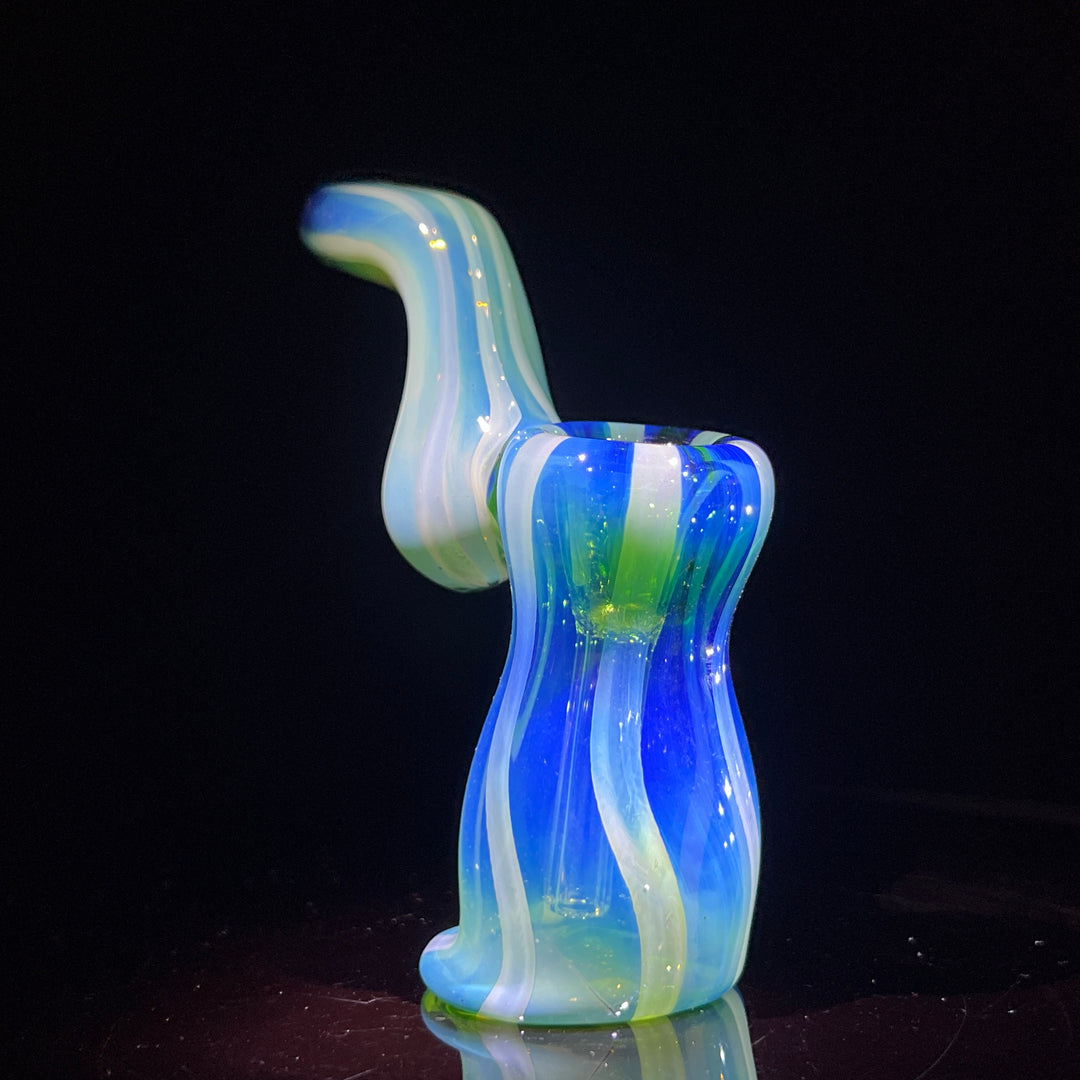 Fumed Bubbler Glass Pipe Mary Jane's Glass   