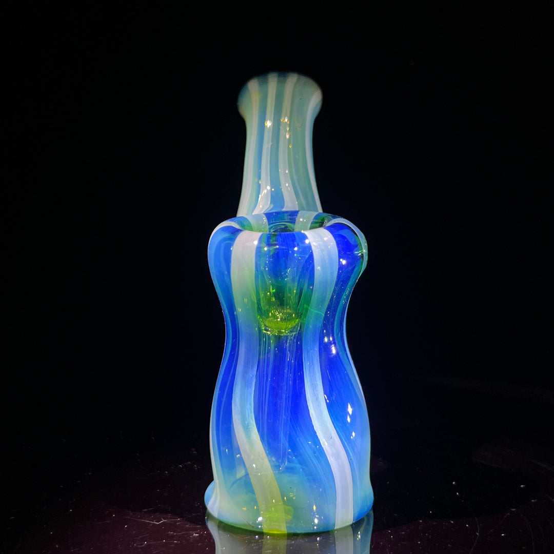 Fumed Bubbler Glass Pipe Mary Jane's Glass   