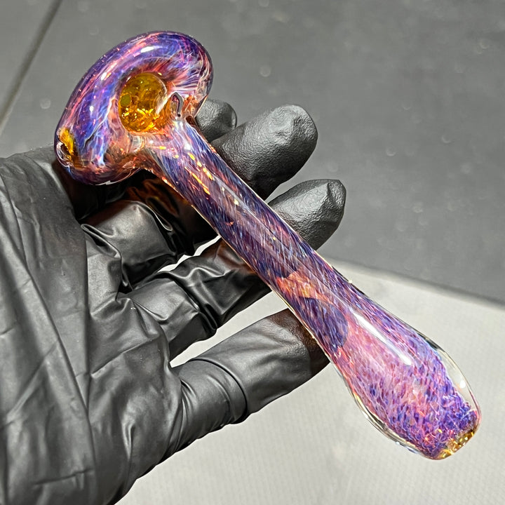 Purple Frit Pipe Glass Pipe Beezy Glass