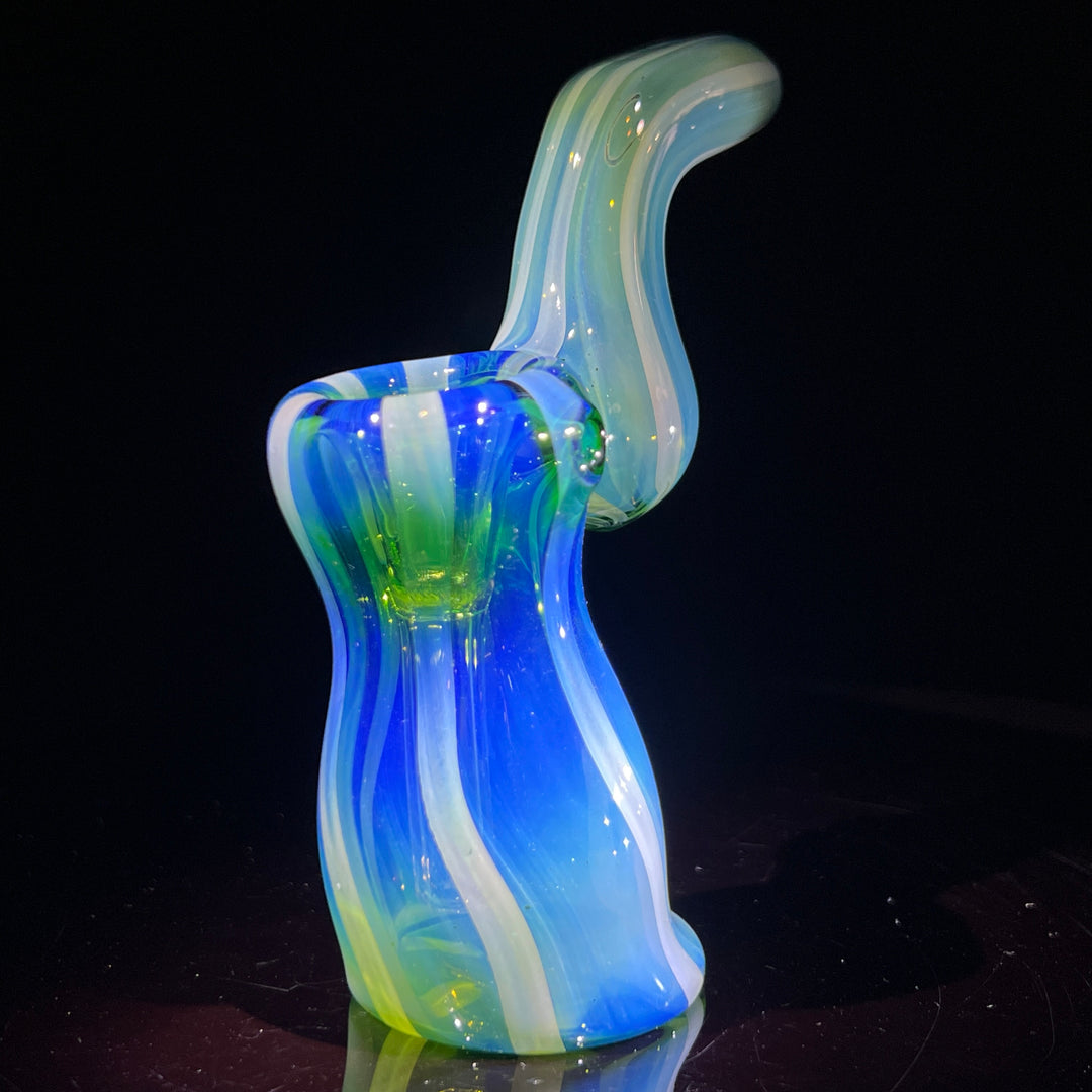 Fumed Bubbler Glass Pipe Mary Jane's Glass   