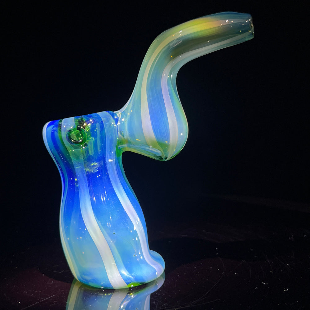 Fumed Bubbler Glass Pipe Mary Jane's Glass   