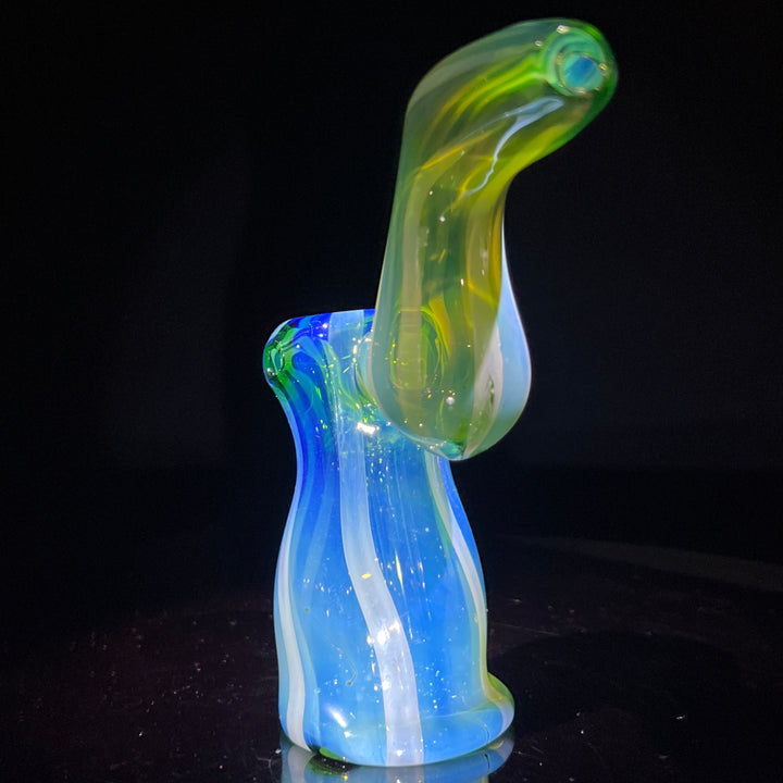 Fumed Bubbler Glass Pipe Mary Jane's Glass   