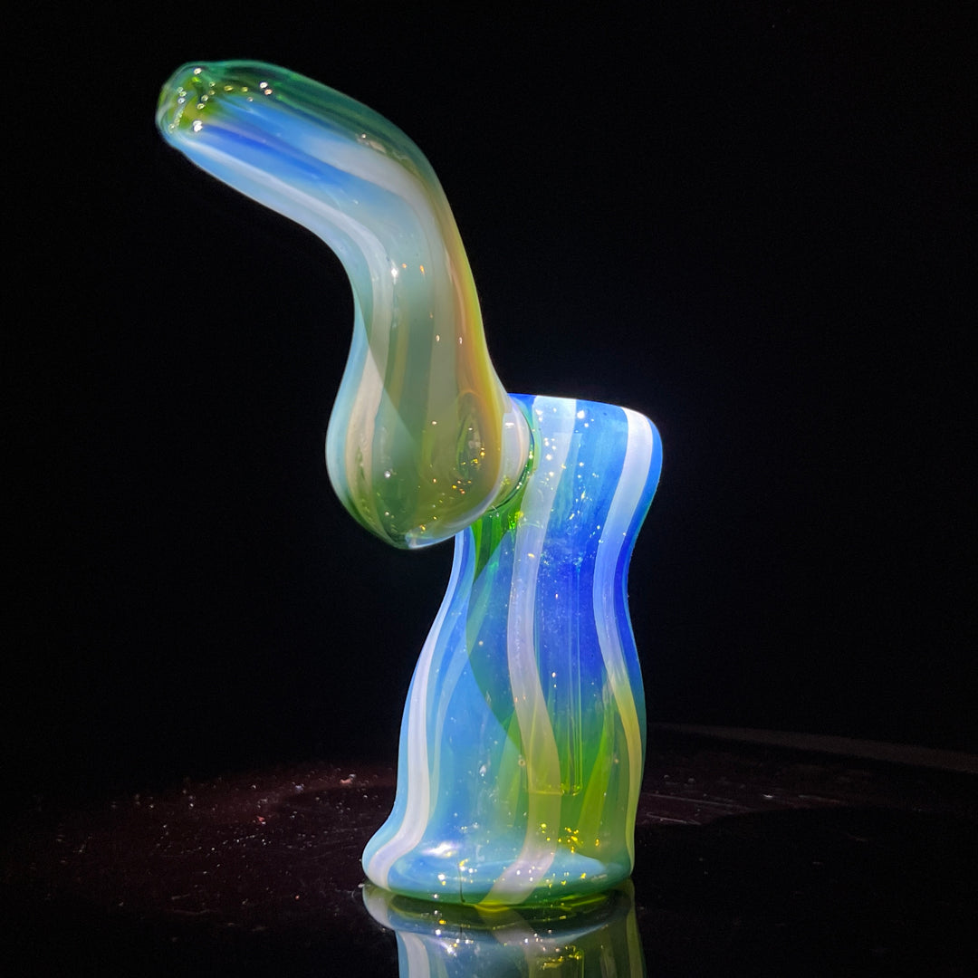 Fumed Bubbler Glass Pipe Mary Jane's Glass   