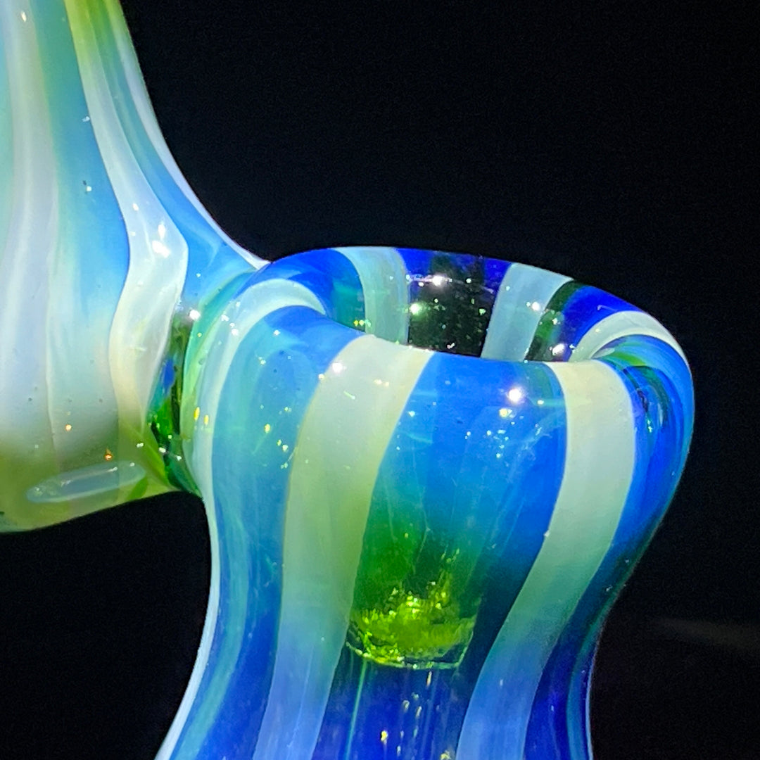 Fumed Bubbler Glass Pipe Mary Jane's Glass   