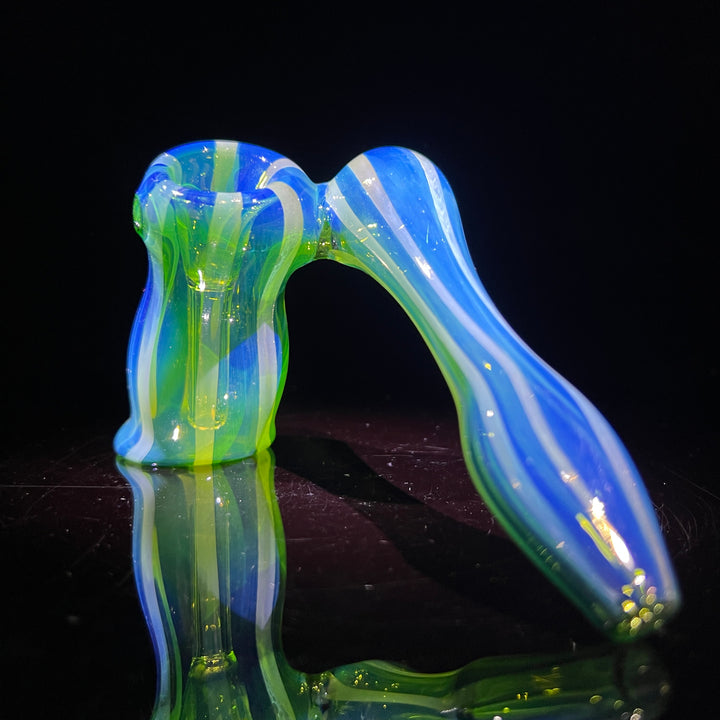 Fumed Bubbler Glass Pipe Mary Jane's Glass   