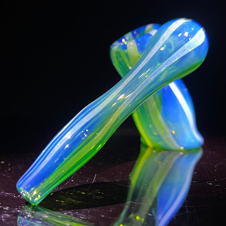 Fumed Bubbler Glass Pipe Mary Jane's Glass   