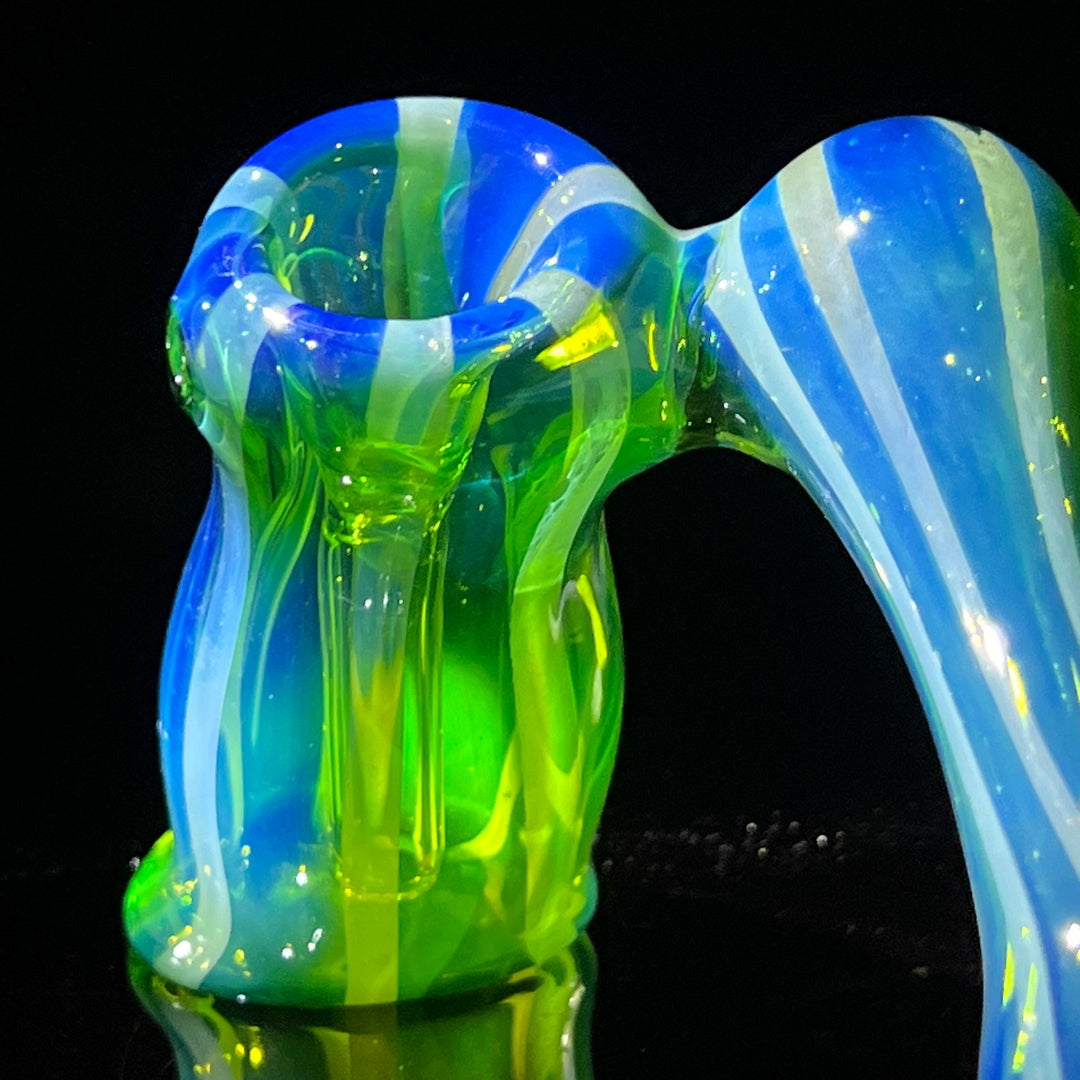 Fumed Bubbler Glass Pipe Mary Jane's Glass   