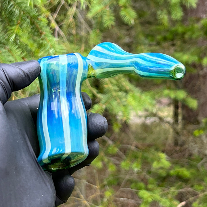 Fumed Bubbler Glass Pipe Mary Jane's Glass   