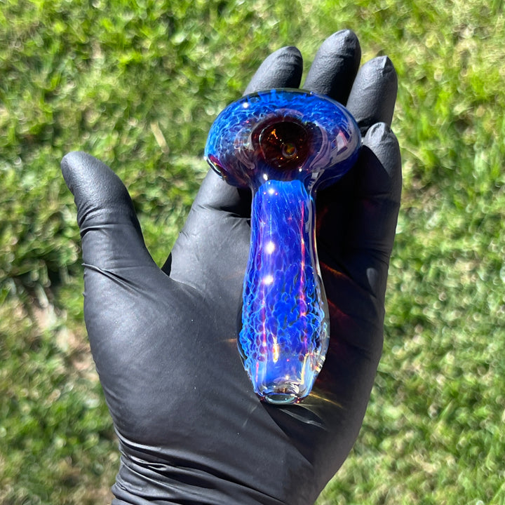 Purple Nebula Pipe + Grinder Combo Glass Pipe Tako Glass   