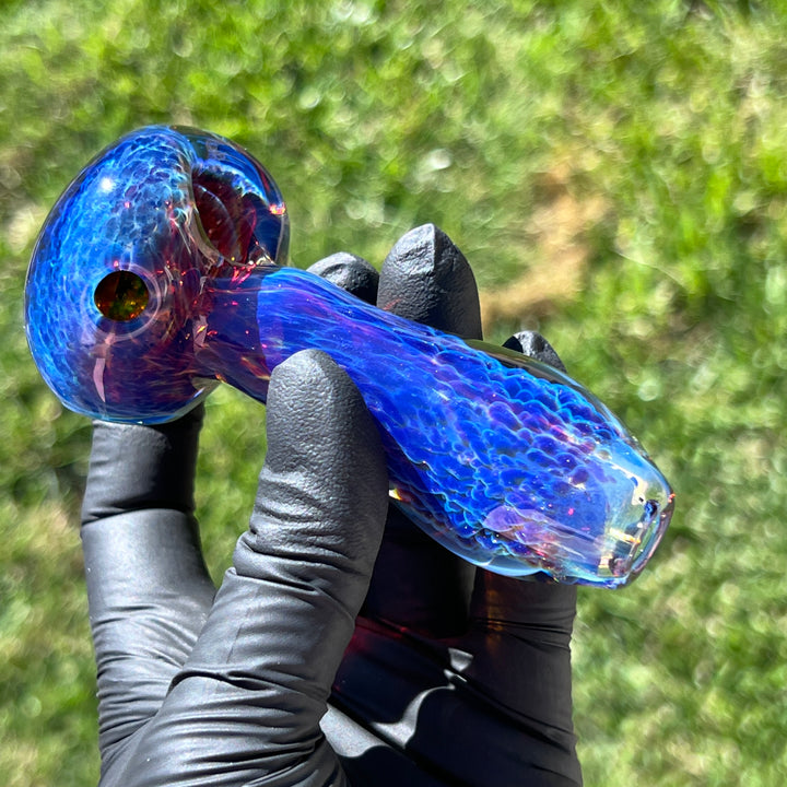 Purple Nebula Pipe + Grinder Combo Glass Pipe Tako Glass   