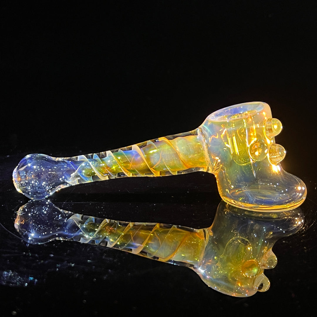 Silver Fumed Hash Hammer Glass Pipe Crondo Glassics   