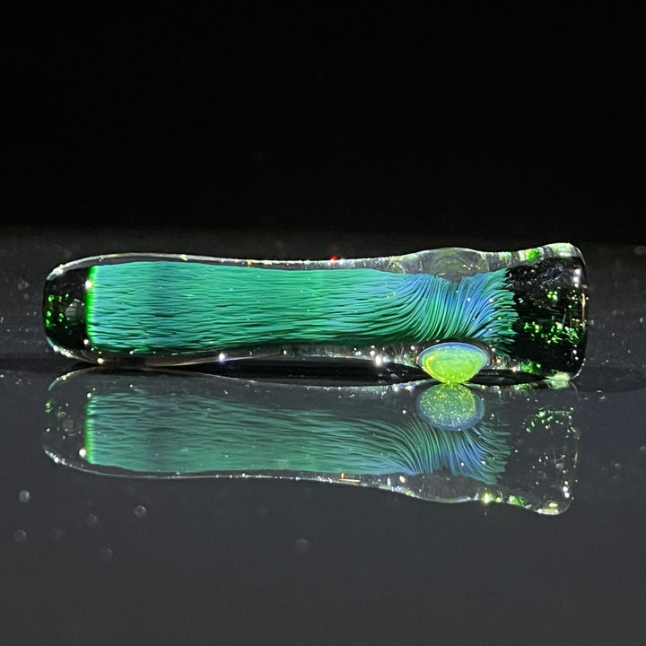 Thick Exp Green Chillum Glass Pipe Chuck Glass