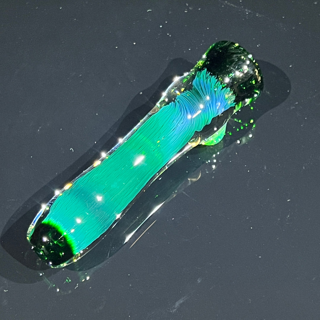 Thick Exp Green Chillum Glass Pipe Chuck Glass