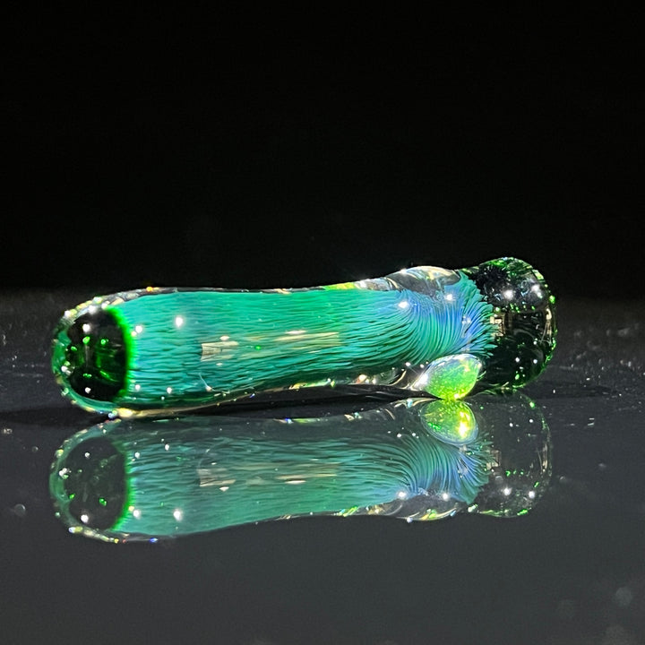 Thick Exp Green Chillum Glass Pipe Chuck Glass