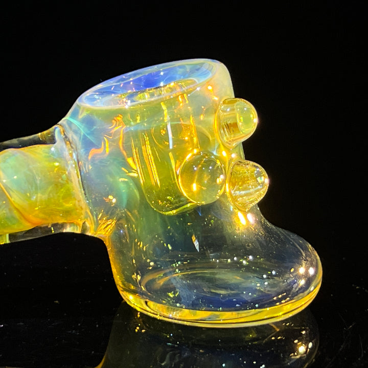 Silver Fumed Hash Hammer Glass Pipe Crondo Glassics   