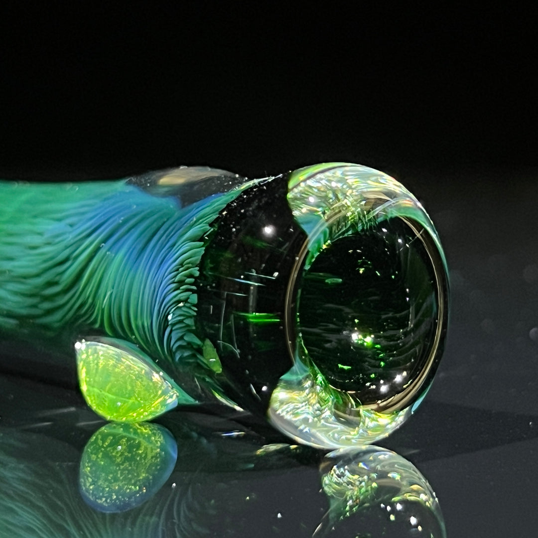 Thick Exp Green Chillum Glass Pipe Chuck Glass