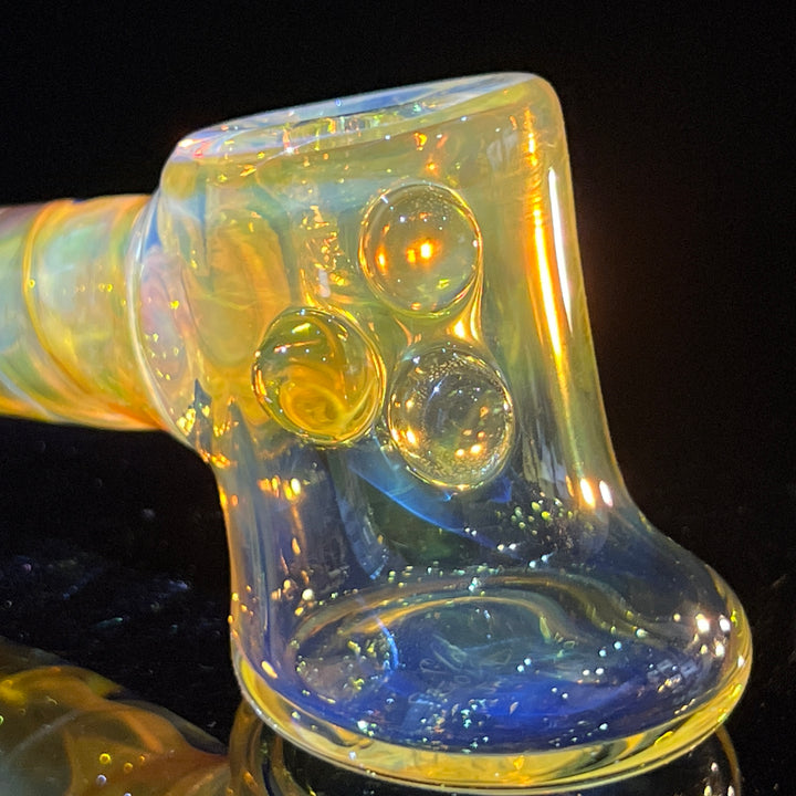 Silver Fumed Hash Hammer Glass Pipe Crondo Glassics   