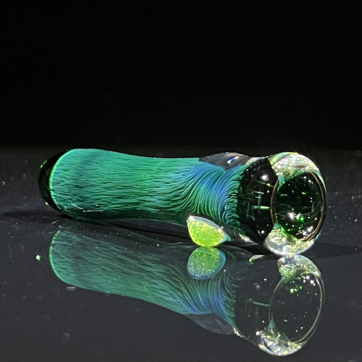 Thick Exp Green Chillum Glass Pipe Chuck Glass