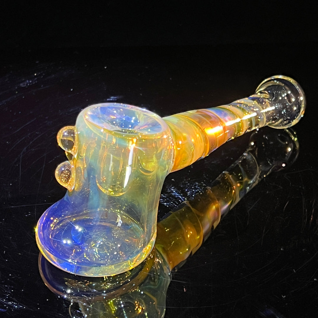 Silver Fumed Hash Hammer Glass Pipe Crondo Glassics   