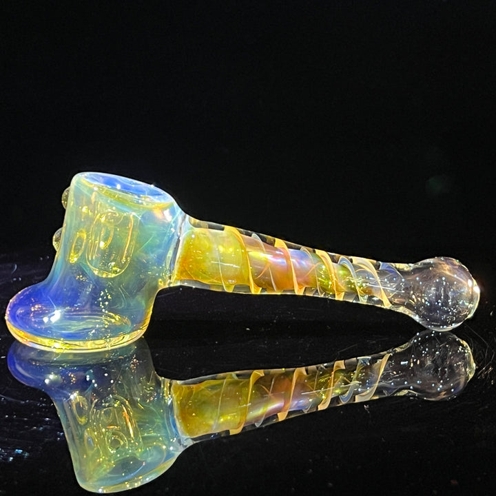 Silver Fumed Hash Hammer Glass Pipe Crondo Glassics   