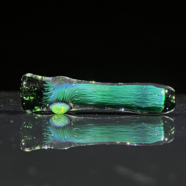 Thick Exp Green Chillum Glass Pipe Chuck Glass